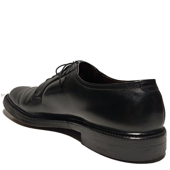Stetson Vintage V-Cleat Classic Glossy black Butcher Dress Shoes Sz 12 main image 5